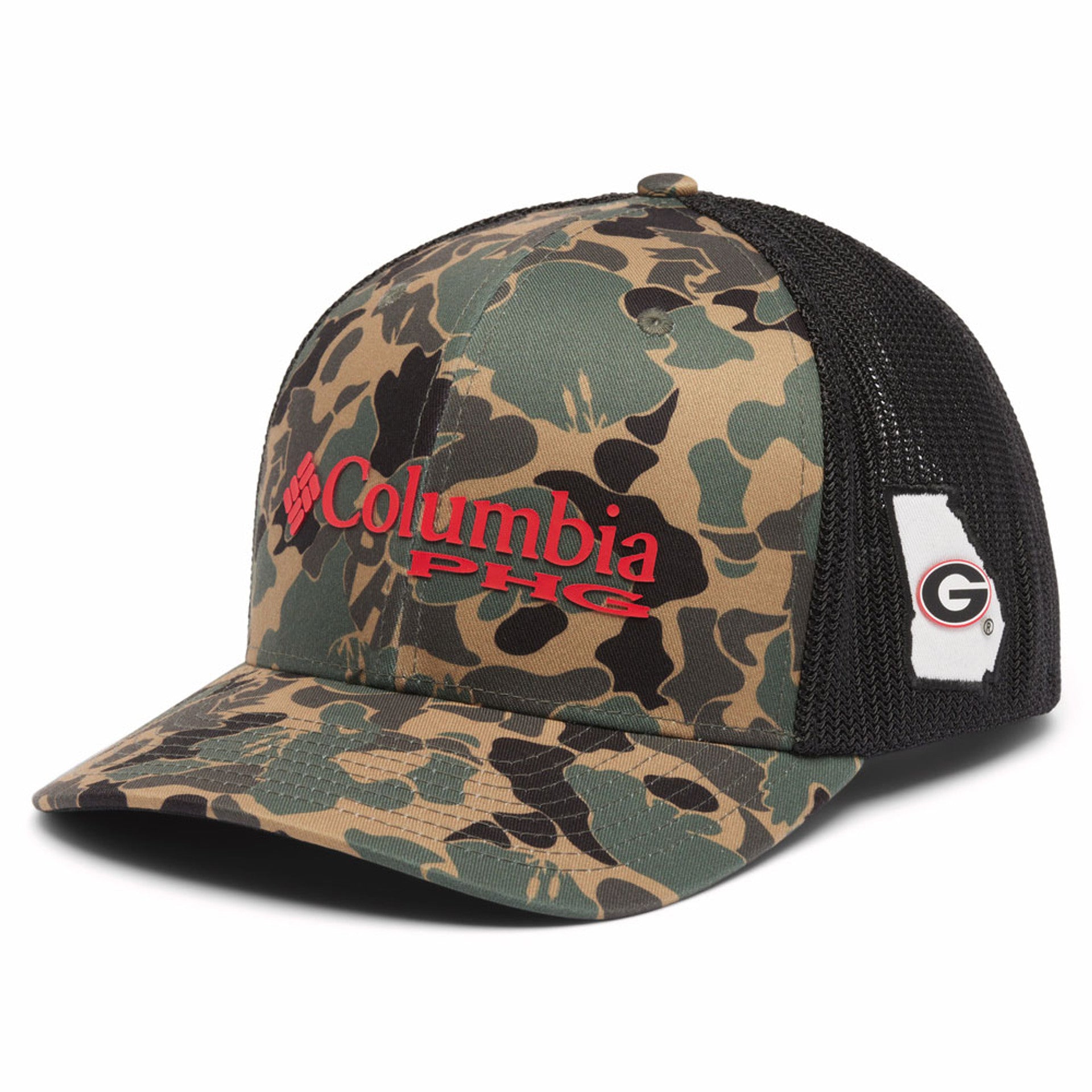 UGA COLLEGIATE PHG CAMO MESH BALL CAP – DiPrima's Shoes