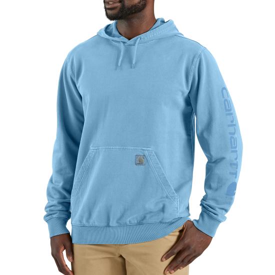 Carhartt Men's Fresh Water Relaxed Fit Midweight Garment Dyed French Terry Graphic Sweatshirt