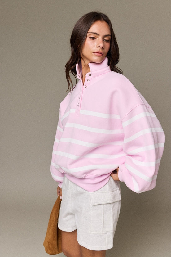 ADDISON STRIPE PULLOVER