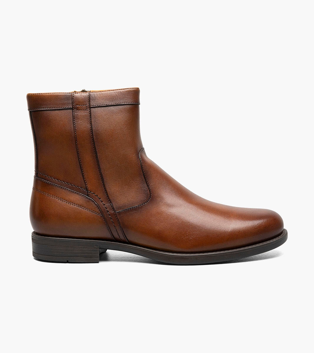MIDTOWN ZIP BOOT COGNAC
