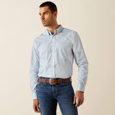 WRINKLE FREE FITTED BOOKER SHIRT