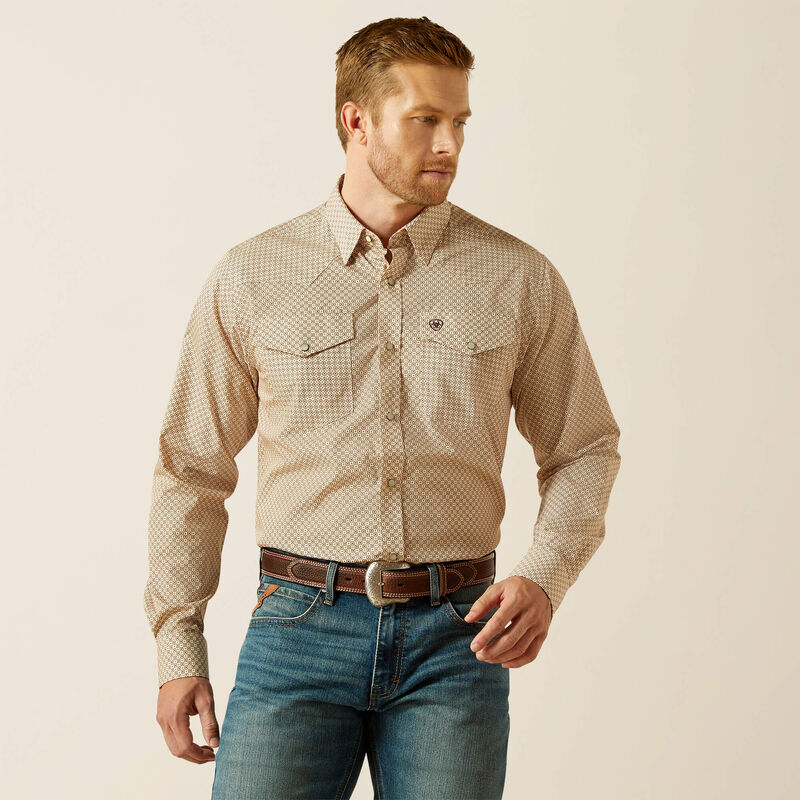 WRINKLE FREE EDDIE FITTED SHIRT
