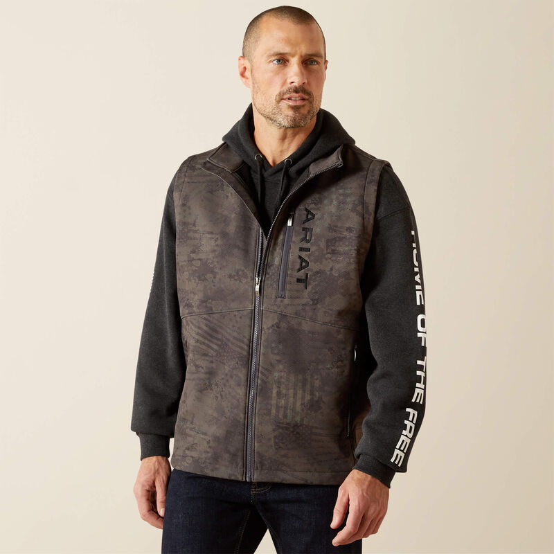 PATRIOT FLAG SOFTSHELL VEST