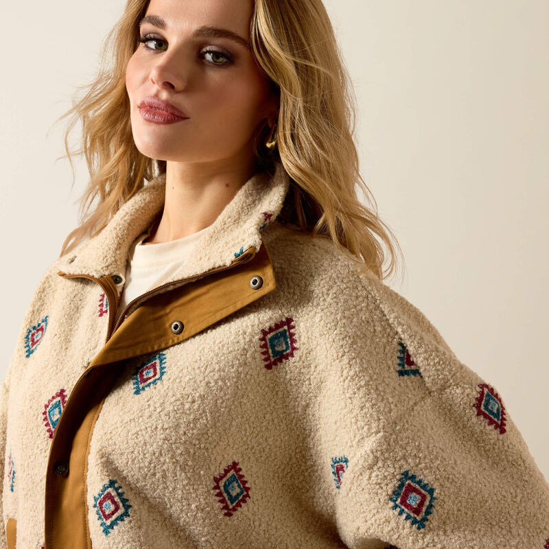 WOMEN'S SHERPA BLOCKED JACKET