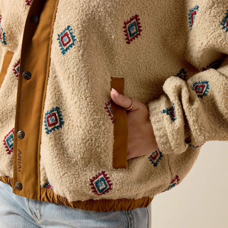 WOMEN'S SHERPA BLOCKED JACKET