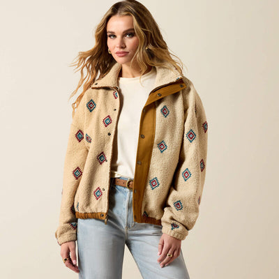 WOMEN'S SHERPA BLOCKED JACKET