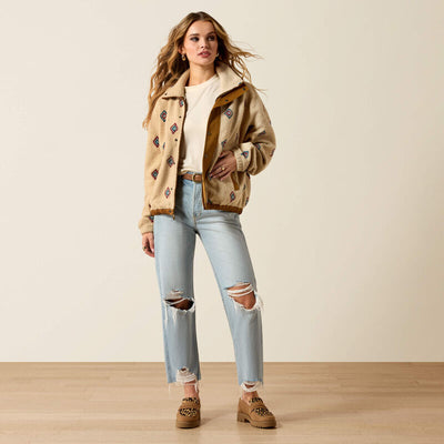 WOMEN'S SHERPA BLOCKED JACKET