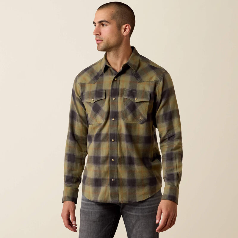 ARIAT RETRO HAHN FITTED SNAP SHIRT