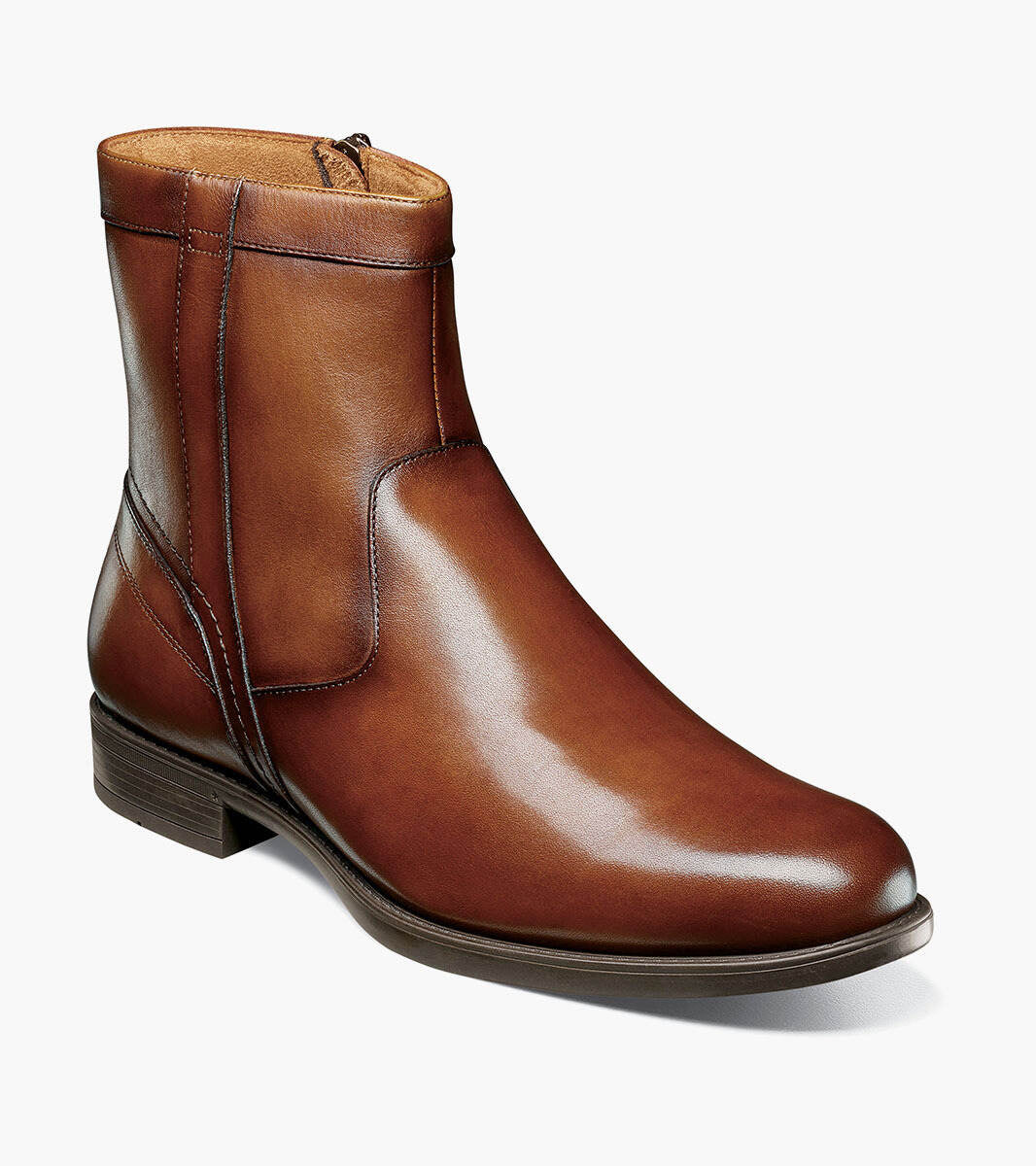 MIDTOWN ZIP BOOT COGNAC