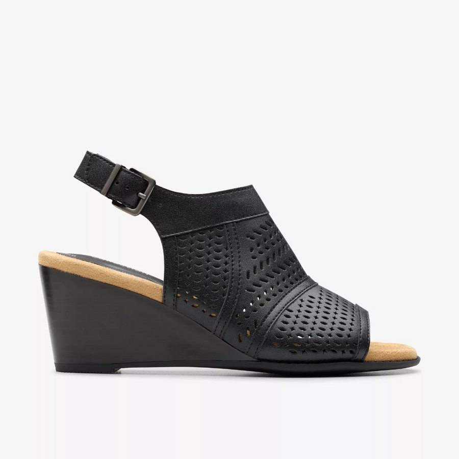 EMMALAE HOPE BLACK LEATHER SANDAL
