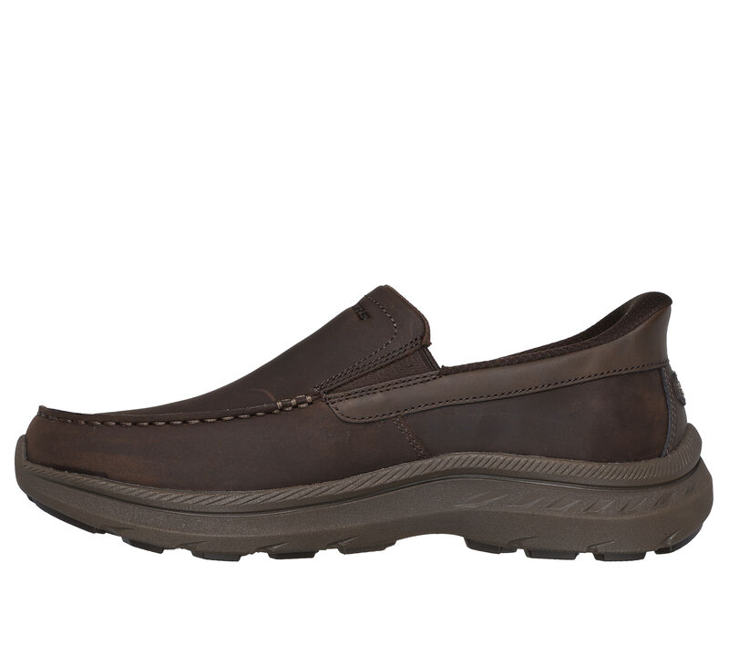 SKECHERS Slip Ins Mens Loafers Relaxed Fit, Air Cooled, Goodyear Sole, , Brown Skechers Slip-ins Relaxed Fit: Pollard - Osgood main image 4