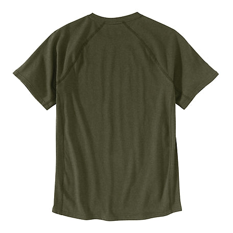 FORCE RELAXED FIT POCKET TEE - BASIL HEATHER