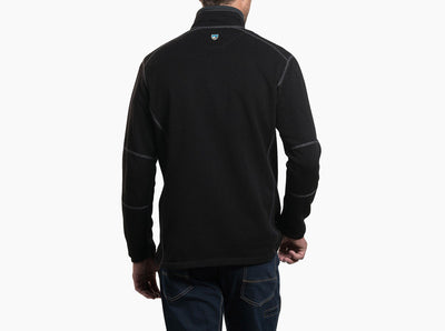 REVEL 1/4 ZIP SWEATER - BLACK