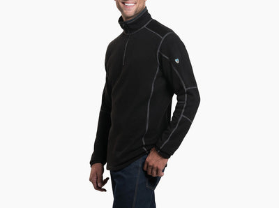 REVEL 1/4 ZIP SWEATER - BLACK