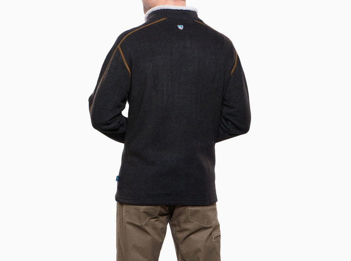 EUROPA 1/4 ZIP SWEATER  - CHARCOAL