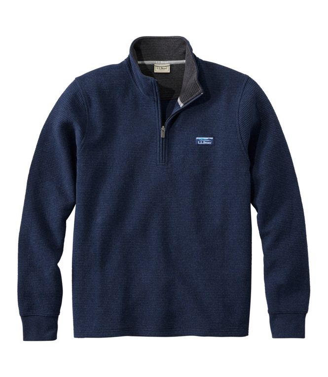 MEN'S LAKEWASHED DOUBLE-KNIT 1/4 ZIP PULLOVER
