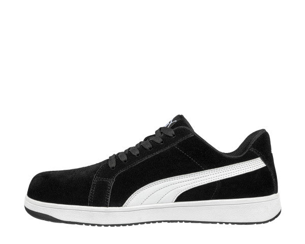 MEN'S ICONIC SUEDE BLACK LOW