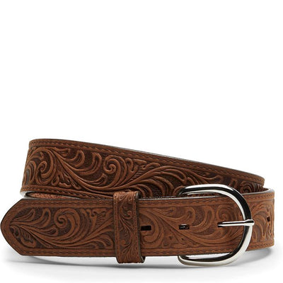 BRN WESTERN SCROLL TLD BELT