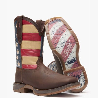 UNION PATRIOTIC PULL-ON WESTERN FLAG BOOT