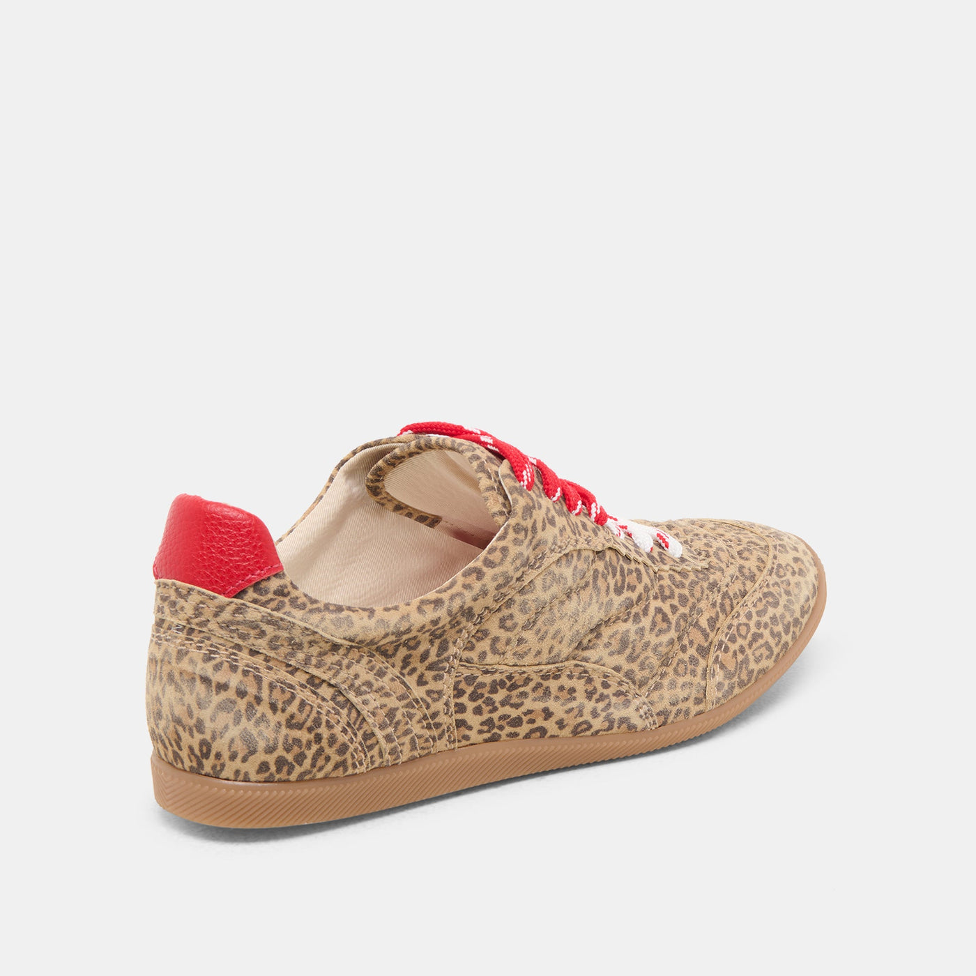 LAINI SNEAKER TAN LEOPARD PRINTED SUEDE