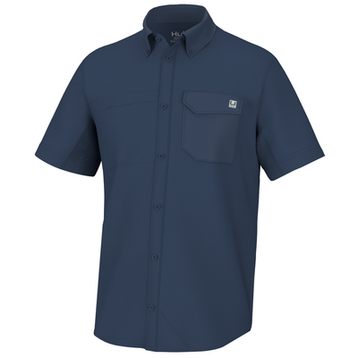 HUK TIDE POINT BUTTON-DOWN SHORT SLEEVE