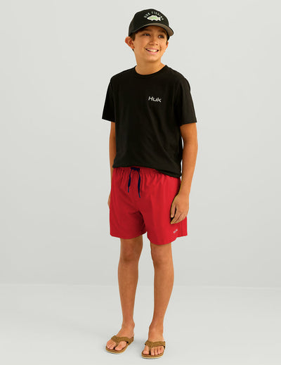 HUK KIDS PURSUIT VOLLEY SWIM SHORT
