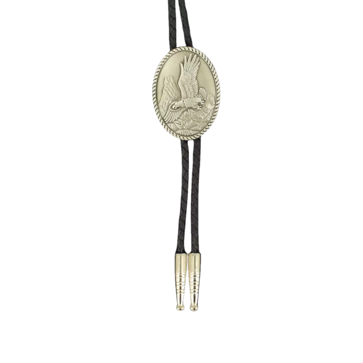 BOLO TIE PEWTER EAGLE