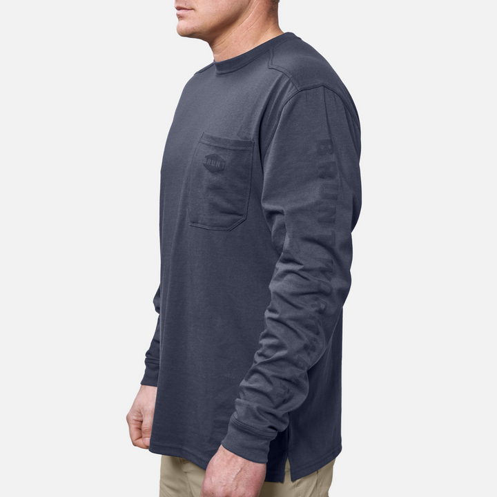 BRUNT LONG SLEEVE POCKET T-SHIRT