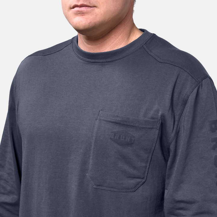 BRUNT LONG SLEEVE POCKET T-SHIRT