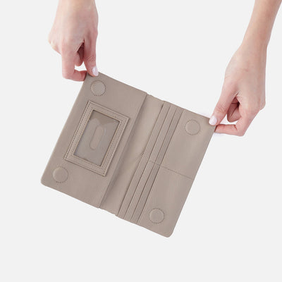 LUMEN CONTINENTAL WALLET TAUPE