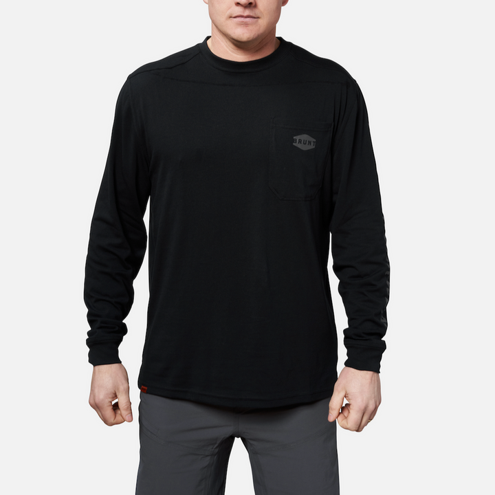 BRUNT LONG SLEEVE POCKET T-SHIRT
