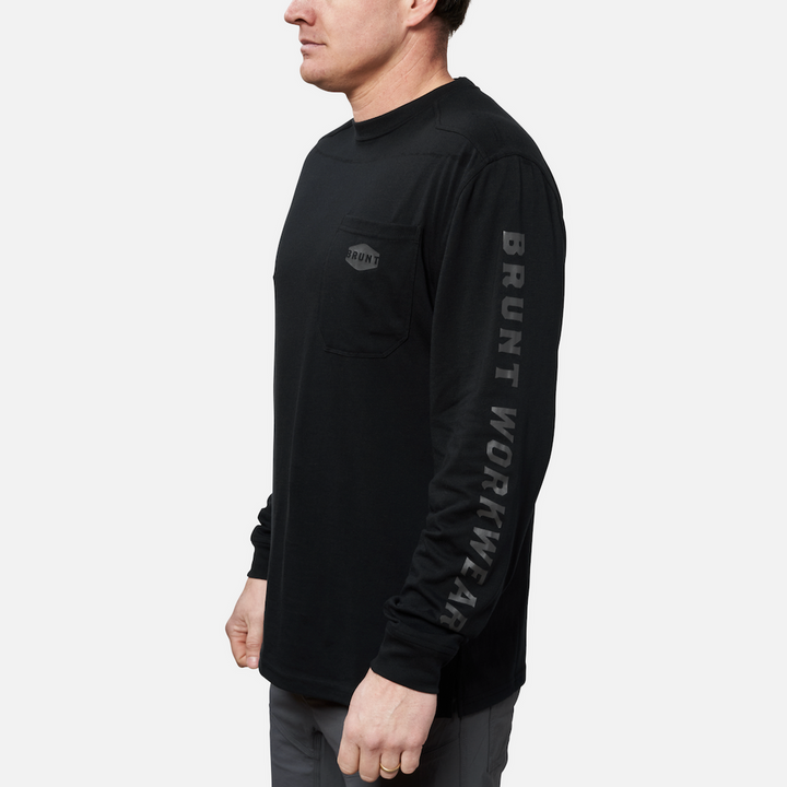 BRUNT LONG SLEEVE POCKET T-SHIRT