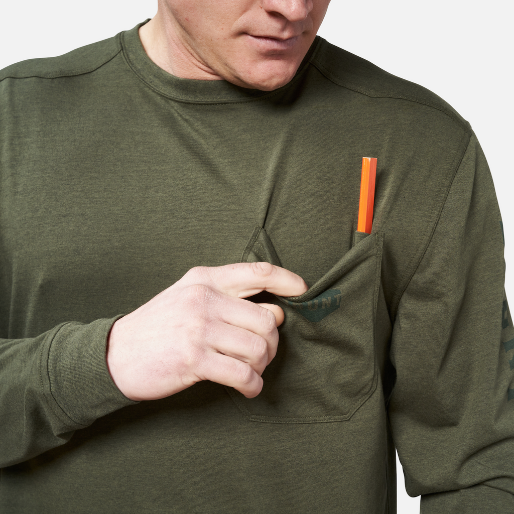 BRUNT LONG SLEEVE POCKET T-SHIRT