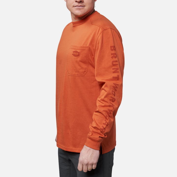 BRUNT LONG SLEEVE POCKET T-SHIRT