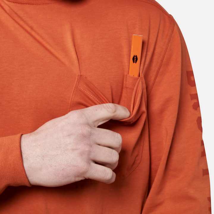 BRUNT LONG SLEEVE POCKET T-SHIRT