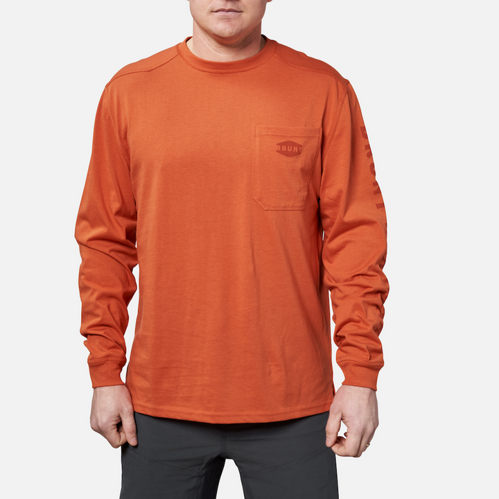BRUNT LONG SLEEVE POCKET T-SHIRT