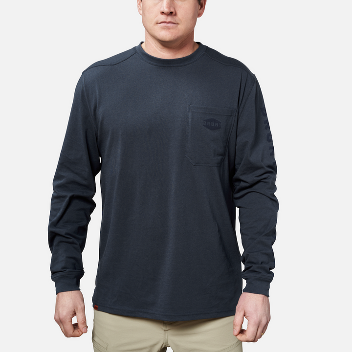 BRUNT LONG SLEEVE POCKET T-SHIRT