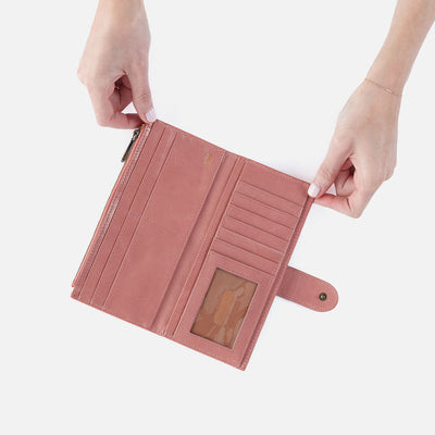 DUNN CONTINENTAL WALLET ROSE