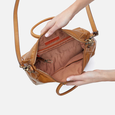 SHEILA MEDIUM SATCHEL NATURAL