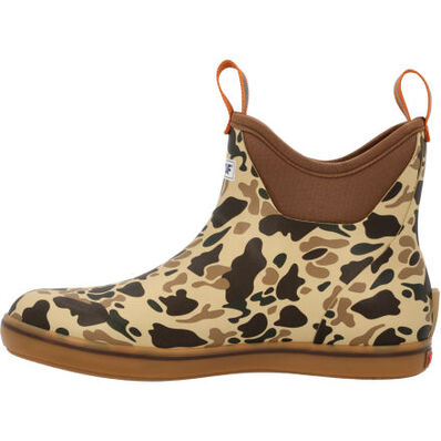 MEN'S 6 IN DUCK CAMO ANKLE DECK BOOT