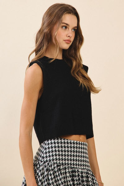 BLACK KNIT SWEATER