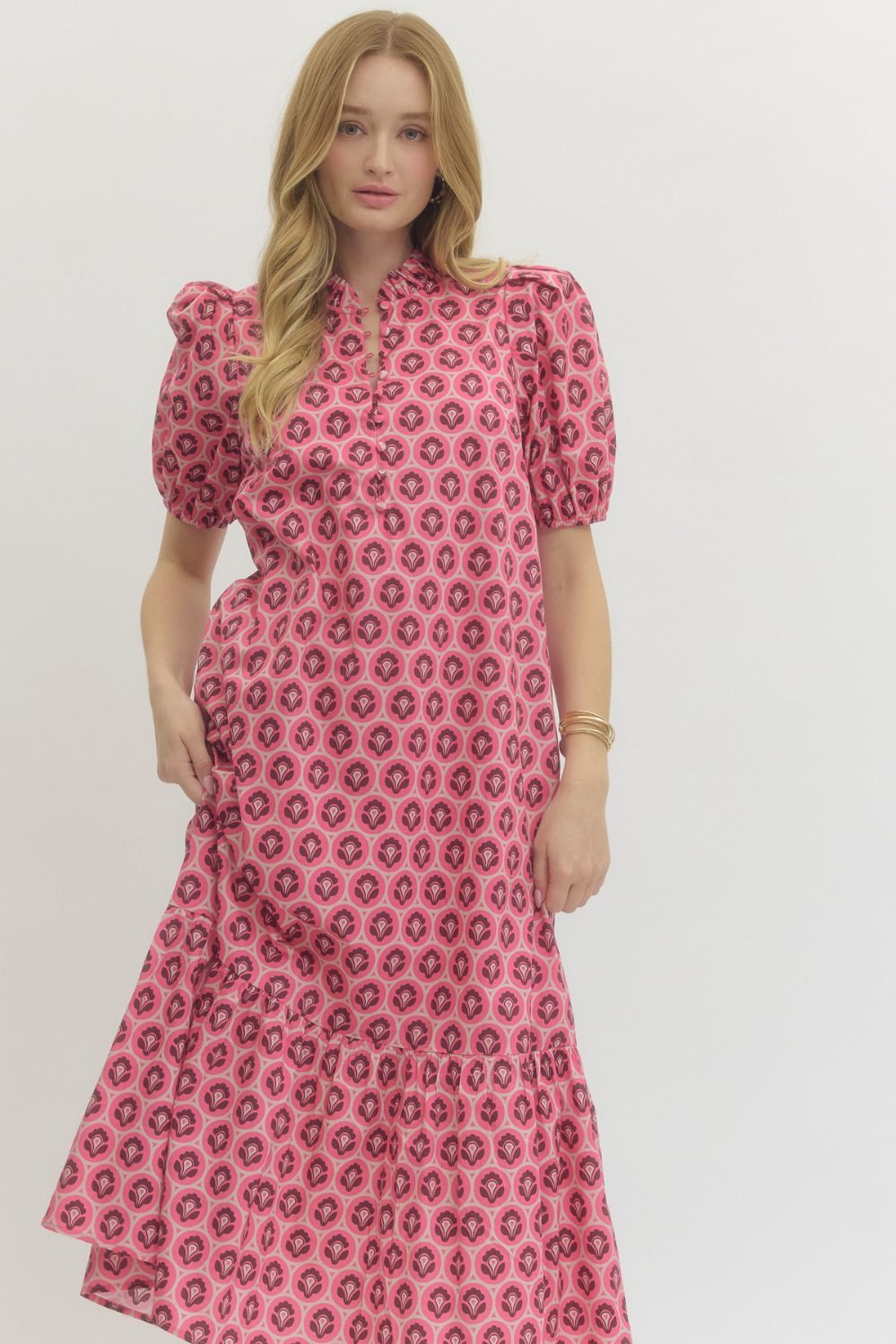 ENTRO MIDI DRESS PINK