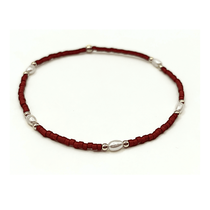 GAME DAY GOLD-FILLED &amp; SEED BEAD WATERPROOF BRACELET