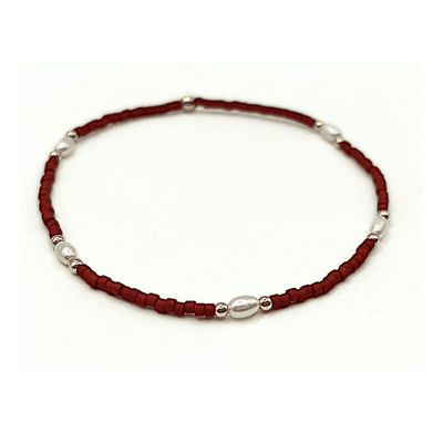 GAME DAY GOLD-FILLED & SEED BEAD WATERPROOF BRACELET