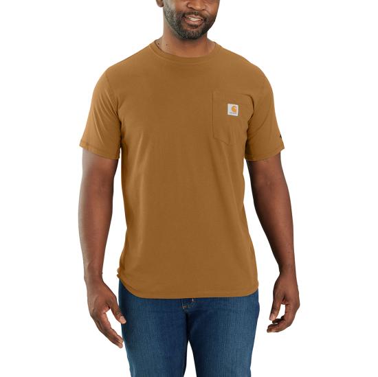 FORCE RELAXED FIT SS POCKET TEE - CARHARTT BROWN