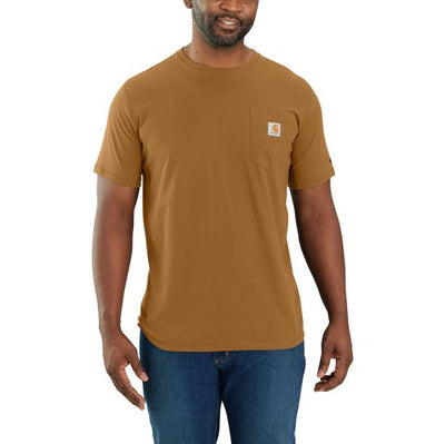 FORCE RELAXED FIT SS POCKET TEE - CARHARTT BROWN