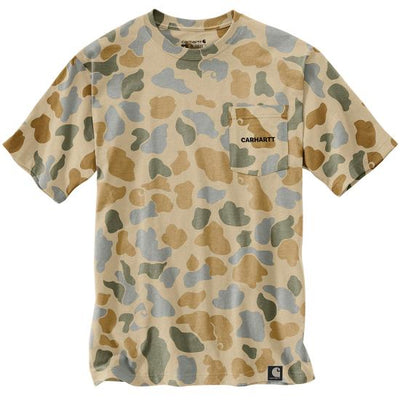 RELAXED FIT LIGHTWEIGHT SHORT-SLEEVE POCKET CAMO T-SHIRT