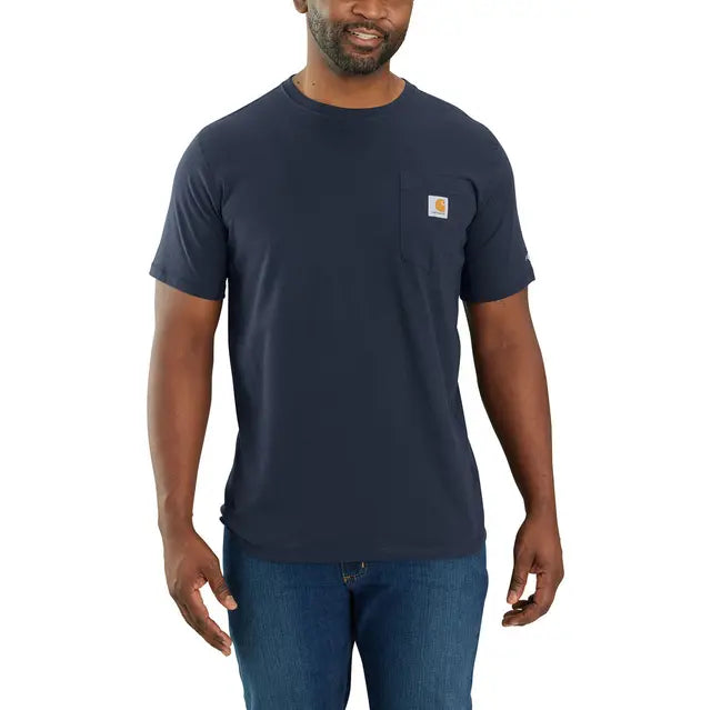 FORCE RELAXED FIT POCKET TEE - NAVY