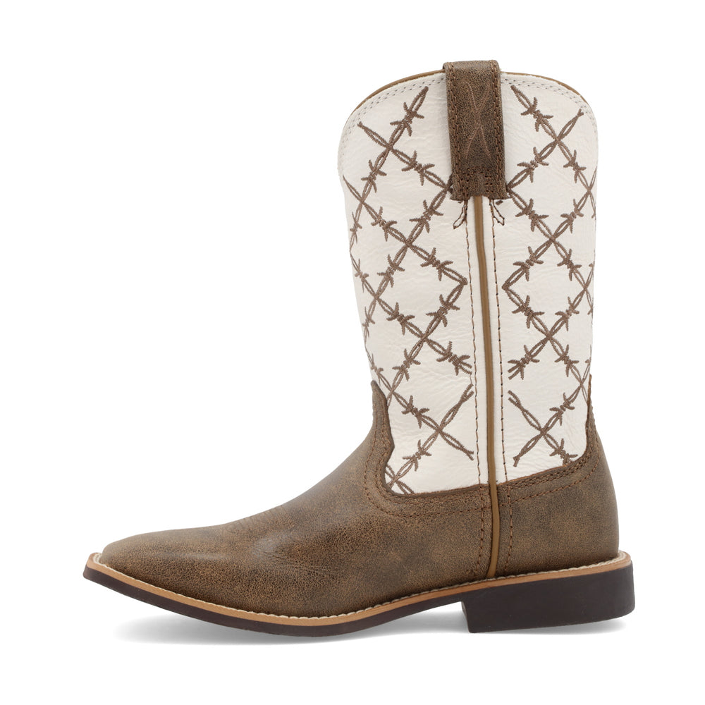 KID'S TOP HAND WESTERN BOOTS SQUARE TOE