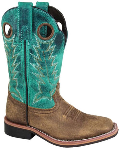 SMOKY MOUNTAIN YOUTH JESSE BROWN/TURQUOISE WESTERN BOOTS